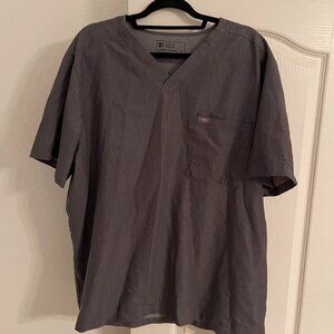 Grey Figs Scrubs Top and Jogger Pants Set